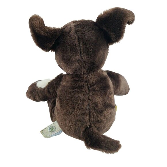 Build a Bear Dog Plush Puppy Brown Light Eye Spot Tongue Stuffed Animal BAB - Picture 4 of 7